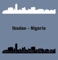 Ibadan, Nigeria city silhouette