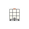 Ibc container icon. Royalty Free Stock Photo