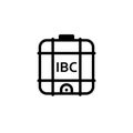 IBC container simple icon Royalty Free Stock Photo