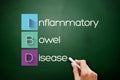 IBD - Inflammatory Bowel Disease acronym concept Royalty Free Stock Photo