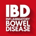 IBD - Inflammatory Bowel Disease acronym, medical concept background