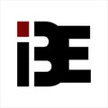 IBE, BE, BIE initials letter company logo Royalty Free Stock Photo