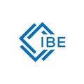 IBE letter logo design on white background. IBE creative circle letter logo concept Royalty Free Stock Photo