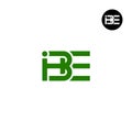 IBE Logo Letter Monogram Design Royalty Free Stock Photo