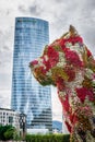 Iberdrola Tower and Puppy sculpture