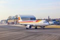 Iberia Airbus heads toward Terminal