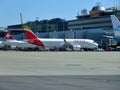 Iberia Aircraft on the runway of Geneva Airport, Switzerland