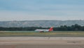 Iberia Airline Airbus A330 taxiing at Bajaras International Airport in Madrid, Spain