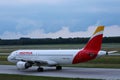 Iberia Airline plane doing taxi