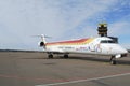 Iberia airplane CRJ 900 Royalty Free Stock Photo