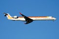 Iberia Regional Air Nostrum Bombardier CRJ-1000 EC-LPN passenger plane landing at Madrid Barajas Airport