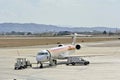 Iberia Airplane at the airport Royalty Free Stock Photo