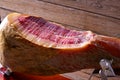 Iberian ham pata negra from Spain Royalty Free Stock Photo