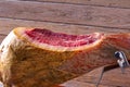 Iberian ham pata negra from Spain Royalty Free Stock Photo