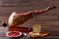 Iberian ham pata negra from Spain Royalty Free Stock Photo