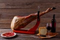 Iberian ham pata negra from Spain Royalty Free Stock Photo