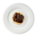 Iberian Pork with Pedro Ximenez Sauce Isolated Royalty Free Stock Photo