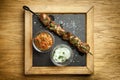 Iberian pork shish kebab