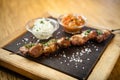 Iberian pork shish kebab