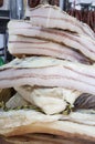 Iberian salt-cured pork fat