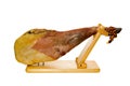 Iberian spanish ham on stand Royalty Free Stock Photo