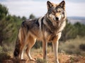 Iberian wolf Pride Royalty Free Stock Photo