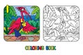 Ibis interpreter or translator. ABC Coloring book