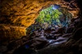 Ibitipoca national park in Brazil cave with low light Royalty Free Stock Photo