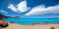 Ibiza Aigues Blanques Aguas Blancas Beach at Santa Eulalia Royalty Free Stock Photo