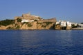 Ibiza Balearic Mediterranean white island in Spain Royalty Free Stock Photo