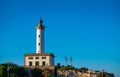Ibiza Botafoc lighthouse in Eivissa port Royalty Free Stock Photo