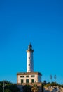 Ibiza Botafoc lighthouse in Eivissa port Royalty Free Stock Photo