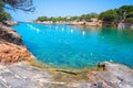 Ibiza Cala Gracio Gracioneta beach Royalty Free Stock Photo