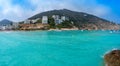 Ibiza Cala Llonga beach in Santa Eulalia Royalty Free Stock Photo