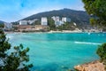 Ibiza Cala Llonga beach in Santa Eulalia Royalty Free Stock Photo