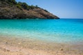 Ibiza Cala Moli beach in Balearic Islands