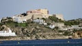 Ibiza city seen from a watertaxi