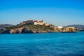 Ibiza Eivissa Castle and skyline in Balearics Royalty Free Stock Photo