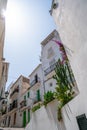 Ibiza Eivissa downtown Dalt Vila facades Royalty Free Stock Photo