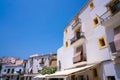 Ibiza Eivissa downtown Dalt Vila facades Royalty Free Stock Photo