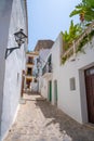 Ibiza Eivissa downtown Dalt Vila facades Royalty Free Stock Photo