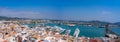 Ibiza Eivissa skyline from Dalt Vila in Balearics Royalty Free Stock Photo