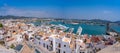 Ibiza Eivissa skyline from Dalt Vila in Balearics Royalty Free Stock Photo