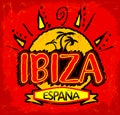 Ibiza Espana - Ibiza Spain spanish text