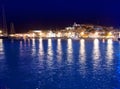Ibiza Island Eivissa Town Night View
