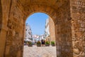 Ibiza door to Dalt Vila of Portal ses Taules Royalty Free Stock Photo