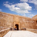 Ibiza door to Dalt Vila of Portal ses Taules Royalty Free Stock Photo