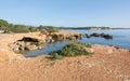 Ibiza natural rock and ocean landscape