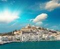 Ibiza Port on a beautiful day. Balearic Islands Royalty Free Stock Photo