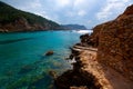 Ibiza Port de Benirras at Balearic Islands